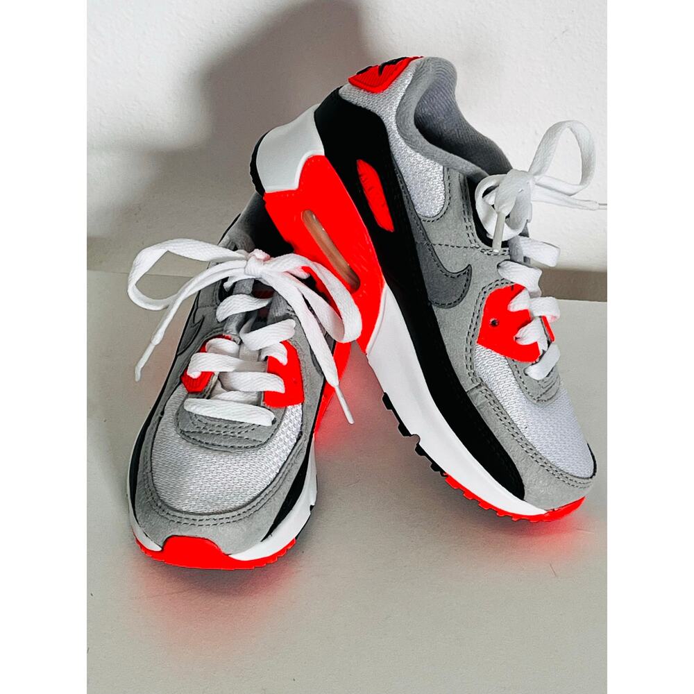 Nike Kids Sneakers Gray White Red